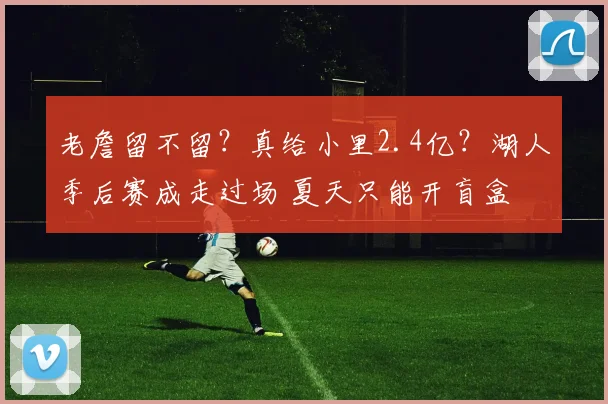 老詹留不留？真给小里2.4亿？湖人季后赛成走过场 夏天只能开盲盒